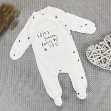 Человечек RoyalBaby Молочный, Some Bunny Loves You (интерлок) р.56, 0-3 мес Человечек RoyalBaby Молочный, Some Bunny Loves You (интерлок) р.56, 0-3 мес
