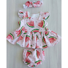 Платье RoyalBaby Арбузики с афробантом и трусиками р.68 (3-9 мес) Платье RoyalBaby Арбузики с афробантом и трусиками р.68 (3-9 мес)