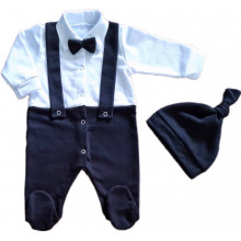 Человечек с шапочкой RoyalBaby Мистер (байка), р.56 - 0-3 мес. Человечек с шапочкой RoyalBaby Мистер (байка), р.56 - 0-3 мес.