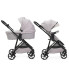 Коляска 2 в 1 Chicco Seety,  светло-серая