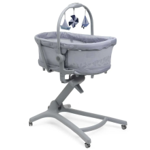 Кроватка-стульчик 5 в 1 Chicco Baby Hug Pro, серая