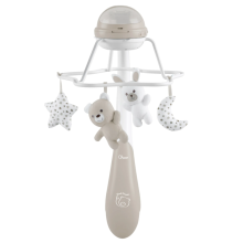 Мобиль-проектор на кроватку Chicco Радуга 3в1, бежевый