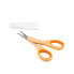 Детские ножницы с колпачком Chicco, оранжевые