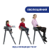 Стульчик для кормления 3 в 1 Chicco Crescendo Up, черный