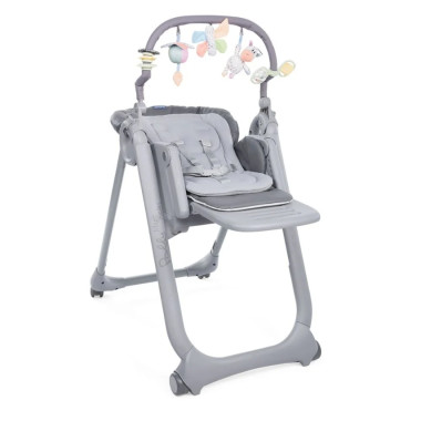 Стульчик для кормления Chicco Polly Magic Relax New, серый