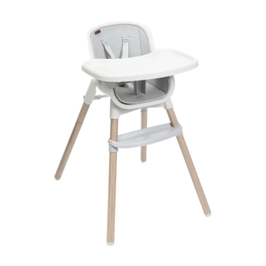 Стульчик для кормления 3 в 1 Chicco Polly Zest Plus, серо-белый