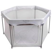 Манеж детский Tutti Bambini Hexa, светло-серый