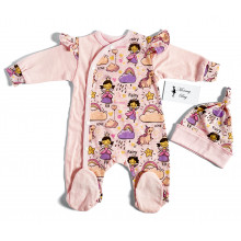 Человечек с шапочкой RoyalBaby Принцесса Мэри и единороги р.56, 0-3 мес