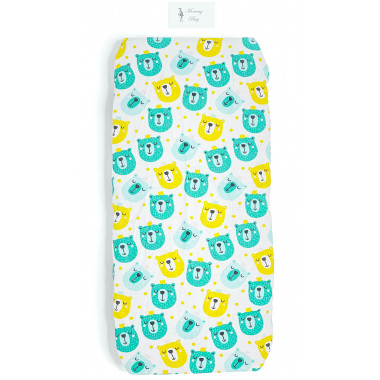 Простынь на резинке в коляску Королевские Мишки арт.КЛ-16
