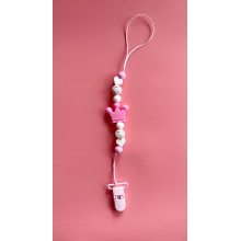 Держатель для пустышки Mommy Bag Корона розово-молочна