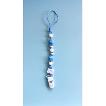 Держатель для пустышки Mommy Bag Голубовато-молочный