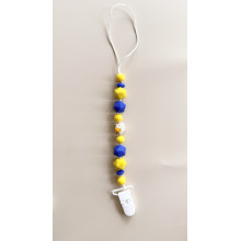 Держатель для пустышки Mommy Bag Желто-голубой