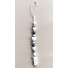 Держатель для пустышки Mommy Bag Серо-молочный