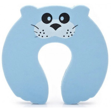 Блокиратор, блокада для дверей Mommy Bag Котик голубой (1 шт)