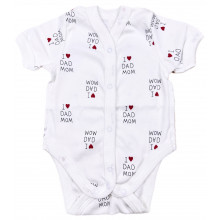 Боди RoyalBaby Я люблю маму и папу р.56, 0-3 мес Боди RoyalBaby Я люблю маму и папу р.56, 0-3 мес