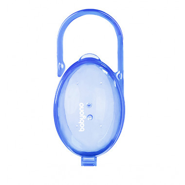 Футляр-контейнер для пустышки полупрозрачный BabyOno Синий