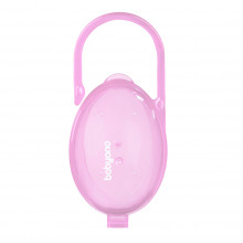 Футляр-контейнер для пустышки полупрозрачный BabyOno Розовый Футляр-контейнер для пустышки полупрозрачный BabyOno Розовый