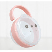 Футляр-контейнер для пустышки полупрозрачный Mommy Bag Мишка, розовый