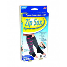 Гольфы компрессионные антиэмболические Zip Sox Чорные L/XL