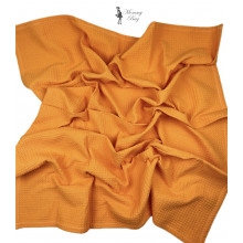 Плед вафельный (пике) 110 х 95 см. Терракотовый