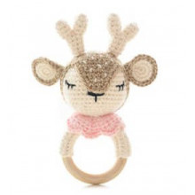 Грызунок-погремушка Олененок Бежевый 0+ 