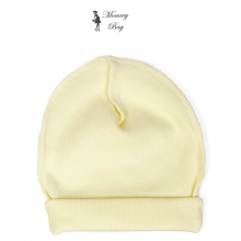 Шапочка 0-3 мес Светло-лимонная №6 38 см