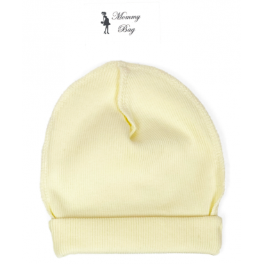 Шапочка 0-3 мес Светло-лимонная №6 38 см