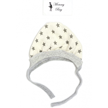 Шапочка-чепчик 0-6 мес Звездочки №15
