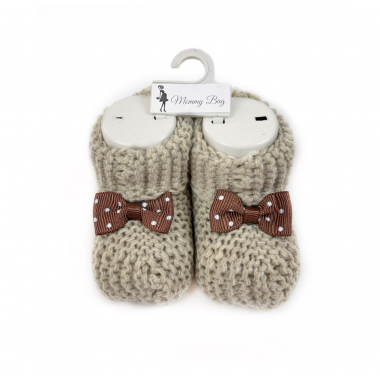 Пинетки-топики для новорожденных 0-12 мес Бежевые