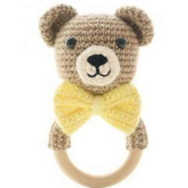 Грызунок-погремушка Мишка Коричневый 0+