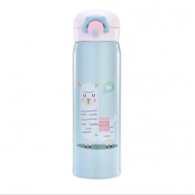 Термос с поильником Лама "Привет!" 500 мл Мятный Термос с поильником Лама "Привет!" 500 мл Мятный