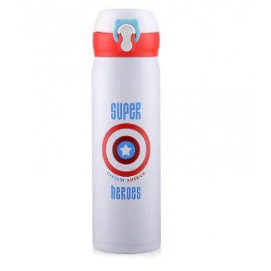 Термос с поильником Супергерой 500 мл Капитан Америка