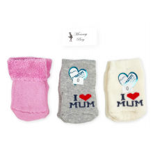Носочки Mommy Bag Я люблю маму 0-12 мес №60 Limited