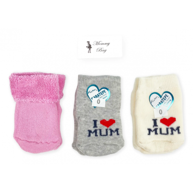 Носочки Mommy Bag Я люблю маму 0-12 мес №60 Limited