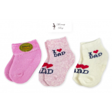 Носочки Mommy Bag Я люблю папу 0-12 мес №64 Limited