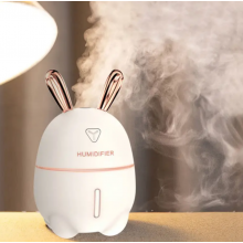 Увлажнитель воздуха, аромадиффузор Зайчик, USB, Белый, 200 мл