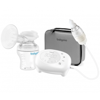 Молокоотсос электрический 5в1 с аспиратором BabyOno NATURAL NURSING - 180 мл