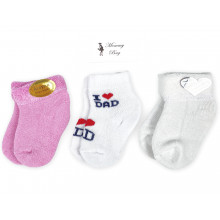 Носочки Mommy Bag Я люблю папу 0-12 мес №13 