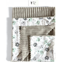 Плед с плюшем Мишки-индейцы №17