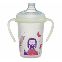 Поильник тренировочный Nip “Первые моменты” с мягким носиком, для девочки, 270 мл