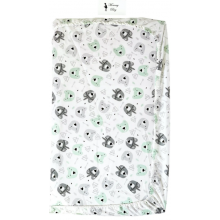 Простынь на резинке в коляску Мишки-индейцы арт.КЛ-17 Простынь на резинке в коляску Мишки-индейцы арт.КЛ-17