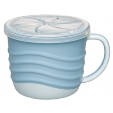 Чашка для питья и снеков Nip Голубая 2в1 серия GREEN, 250 мл