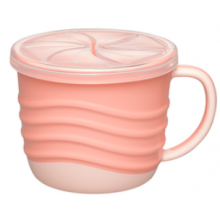 Чашка для питья и снеков Nip Розовая 2в1 серия GREEN, 250 мл Чашка для питья и снеков Nip Розовая 2в1 серия GREEN, 250 мл