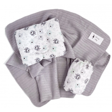 Набор в коляску 3в1 Мишки-индейцы с хлопковым пледом Набор в коляску 3в1 Мишки-индейцы с хлопковым пледом