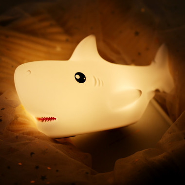 Ночник детский силиконовый Акула, USB