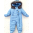 Комбинезон зимний (пуховый) RoyalBaby №11 Голубой с опушкой р.74, 9-12 мес