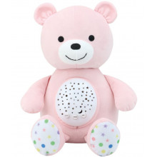 Игрушка-ночник с проектором Мишка розовый SmartToys