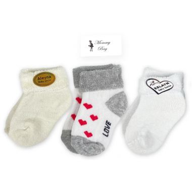 Носочки Mommy Bag Сердечки 0-12 мес №12  (р. 10 )