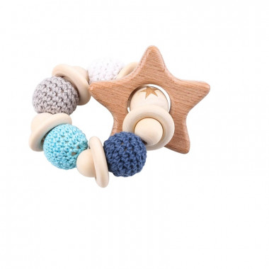 Грызунок-прорезыватель деревянный №4 Звездочка