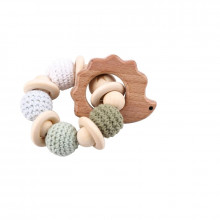 Грызунок-прорезыватель деревянный №7 Ежик